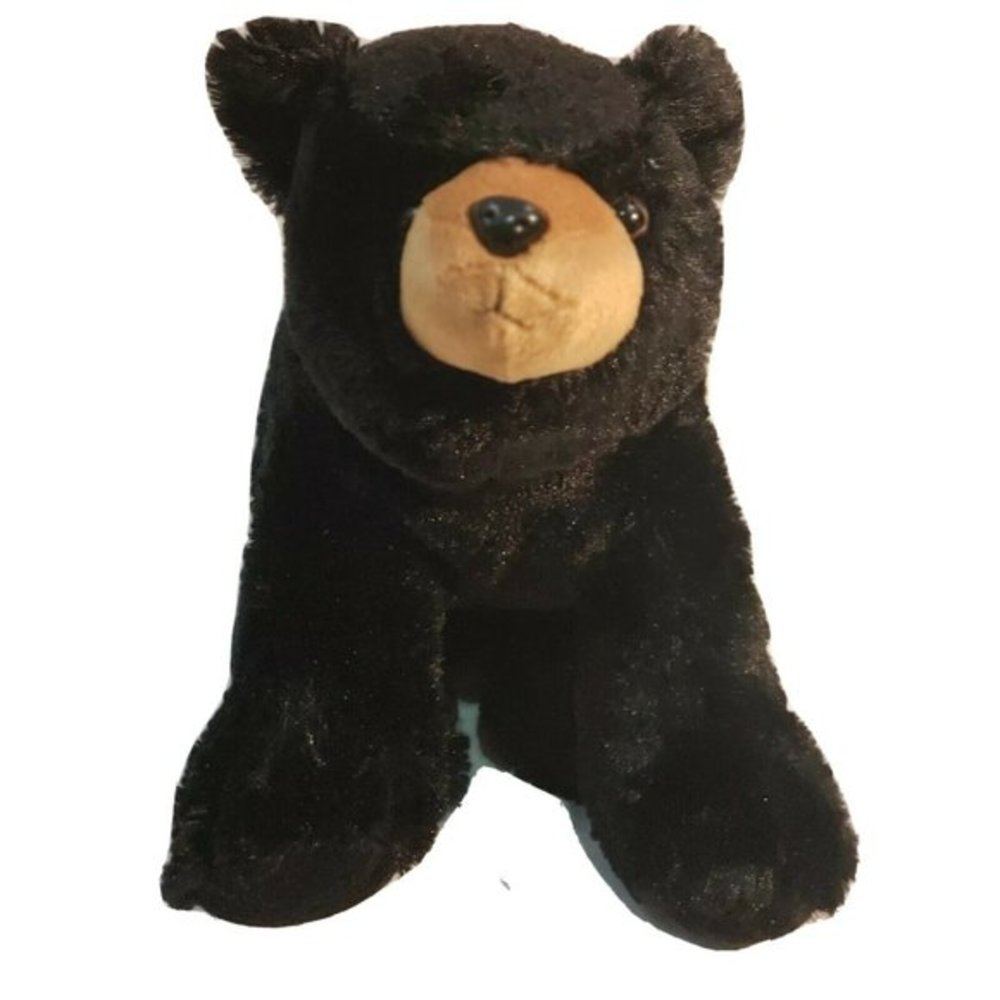 Bearington Collection Stuffed Bear‎ Black Plush Beans Animal Black Soft Large